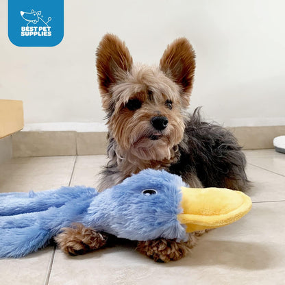 Best_Pet_Supplies_Interactive_Squeaky_Dog_Chew_Toy,_Ideal_Dog_Toys_for_Chewers,_Small,_Medium_&_Large_Dogs,_and_Fetch_Lovers_-_Crinkle_Duck_(Yellow),_Large