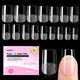 1-3-Short Square 320pcs (Flat-X Nail Tips)