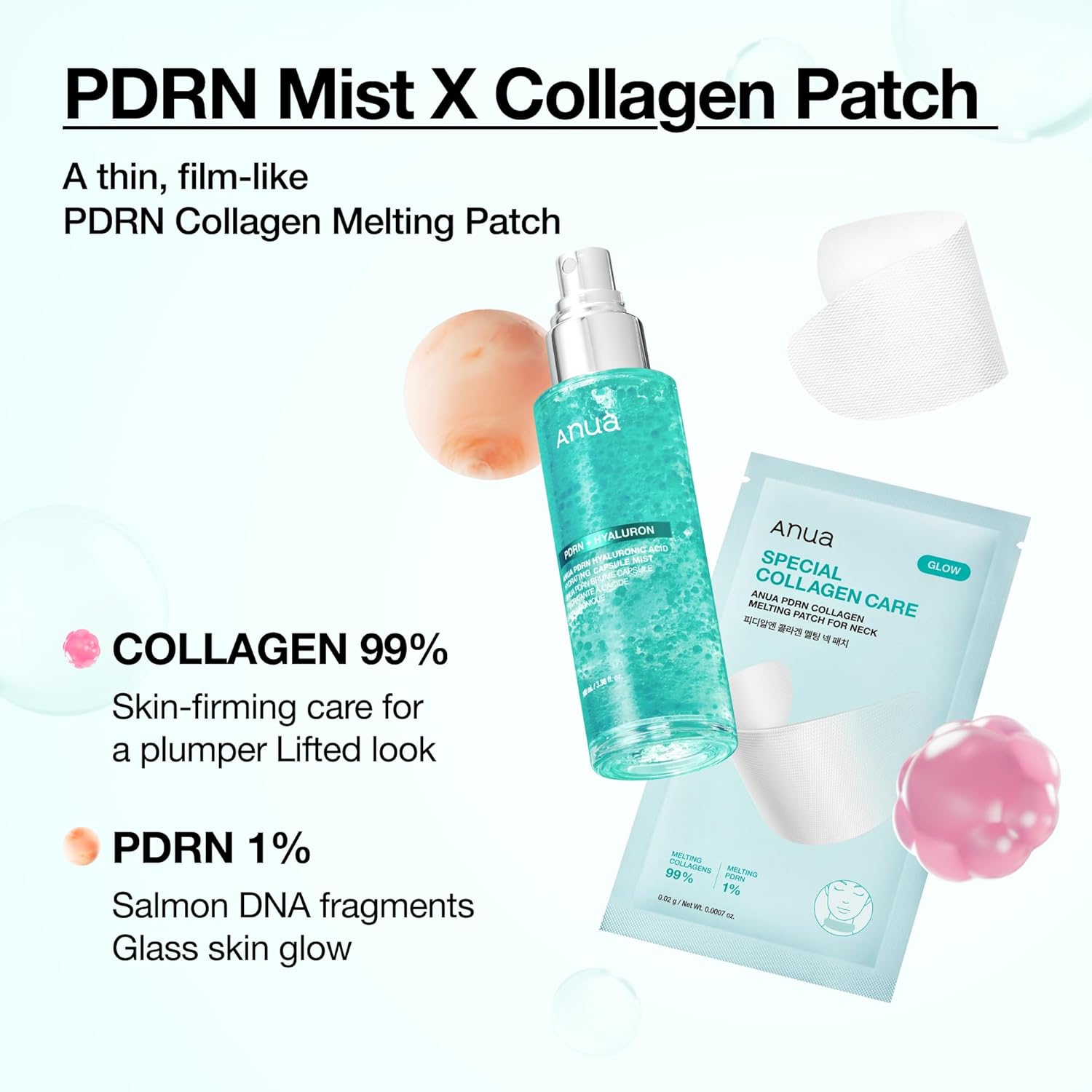 Anua_PDRN_Collagen_Melting_Patch_for_Neck,_Lifting_and_Firming,_Thin_Film_for_Neck_Fine_Lines_&_Forehead,_Plumping_Effect_with_Salmon_DNA,_Korean_Skincare,_0.02g_x_4EA,_Patch_Only