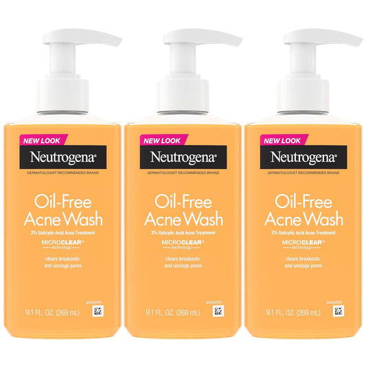 Neutrogena_Oil-Free_Acne_Wash,_Acne_Fighting_Facial_Cleanser_with_Salicylic_Acid_Medicine,_Acne_Treatment_for_Face,_Non-Comedogenic,_Residue-Free,_9.1_fl_oz_Pump_Bottles,_3_Pack