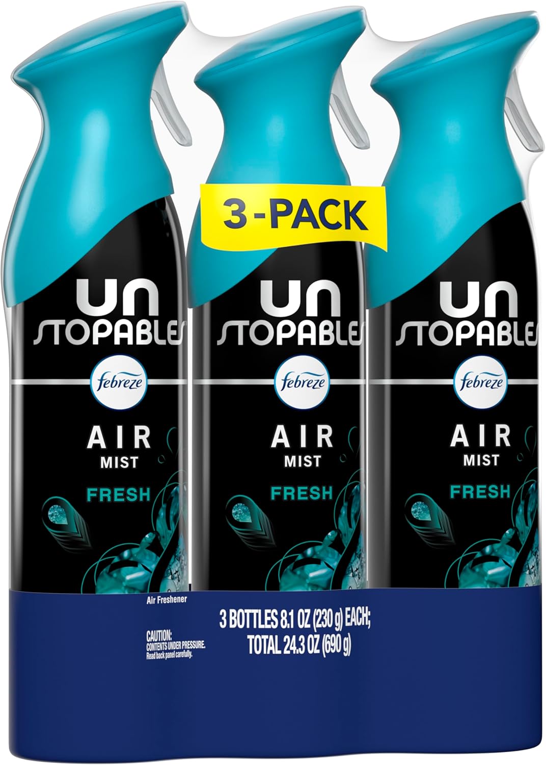 Febreze_Air_Mist,_Air_Freshener_Spray,_Odor_Fighting_Room_Spray,_Deodorizer_for_Home_Bathroom_Kitchen_Office_Apartment_Dorm_Room_Classroom,_Unstopables_Fresh_Scent,_8.1oz_(Pack_of_3)