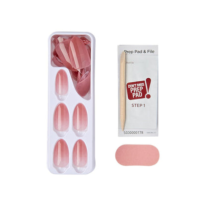 KISS_imPRESS_No_Glue_Mani_Press_On_Nails,_Bare_but_Better,_'Serenity',_Medium_Pink,_Medium_Size,_Almond_Shape,_Includes_30_Nails,_Prep_Pad,_Instructions_Sheet,_1_Manicure_Stick,_1_Mini_File