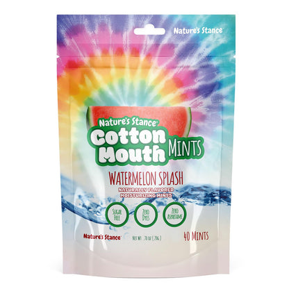 Nature's_Stance_Cotton_Mouth_Xylitol_Mints,_Dry_Mouth_Lozenges_Sugar_Free,_Mouth_Watering_Mints_-_Stimulates_Saliva_&_Freshens_Breath,_40_Count_(Watermelon_Splash)