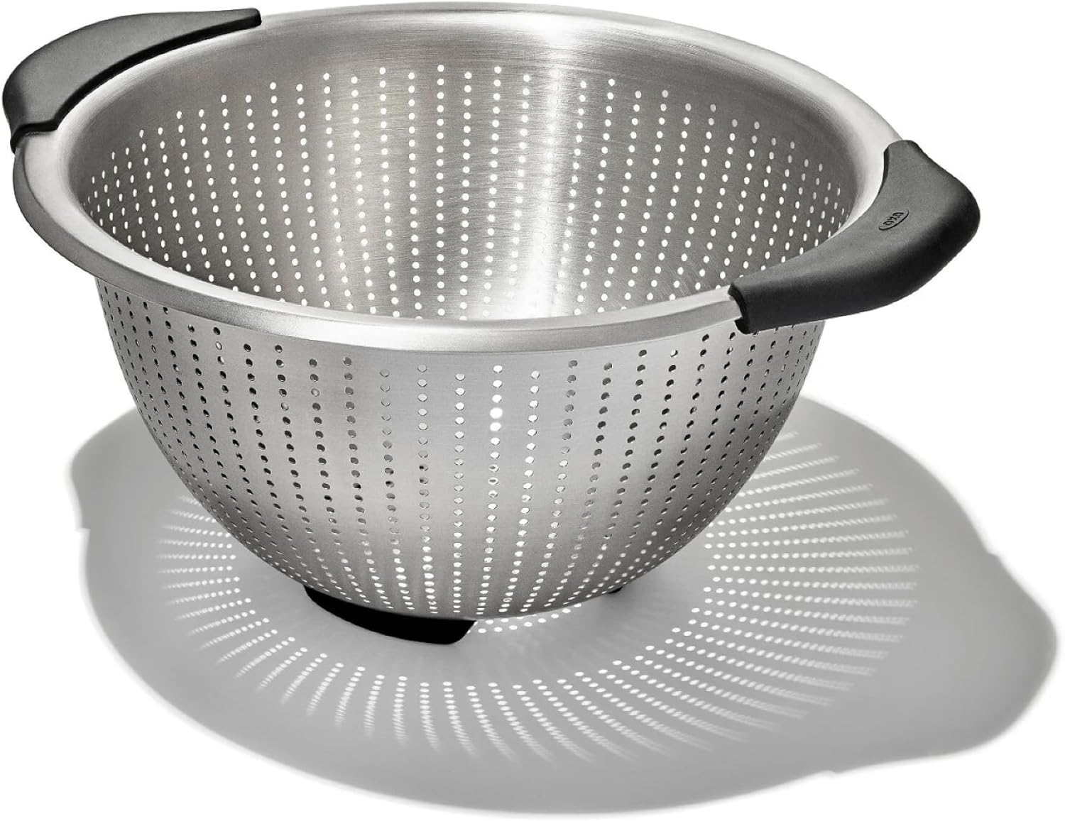OXO_Good_Grips_Stainless_Steel_Colander,_5_qt._Capacity,_Strainer_with_Non-Slip_Handles,_Kitchen_Colander_for_Pasta_and_Vegetables,_Nesting_Stainless_Steel_Strainer_and_Sieve