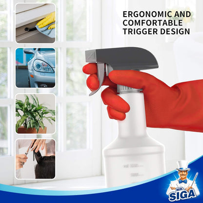 MR.SIGA_24_oz_Empty_Plastic_Spray_Bottles_for_Cleaning_Solutions,_Heavy_Duty_Household_Reusable_Spray_Bottles_with_Measurements_and_Adjustable_Leak_Proof_Nozzle,_3_Pack