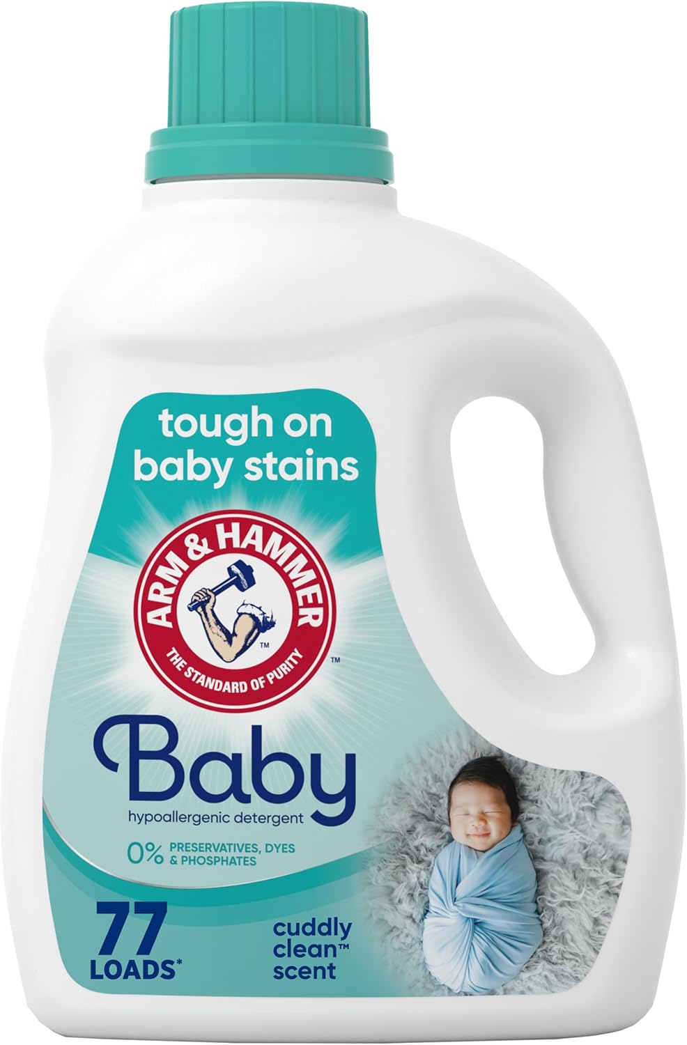 ARM_&_HAMMER_Baby,_77_Loads_Hypoallergenic_Liquid_Laundry_Detergent,_100.5_fl_oz