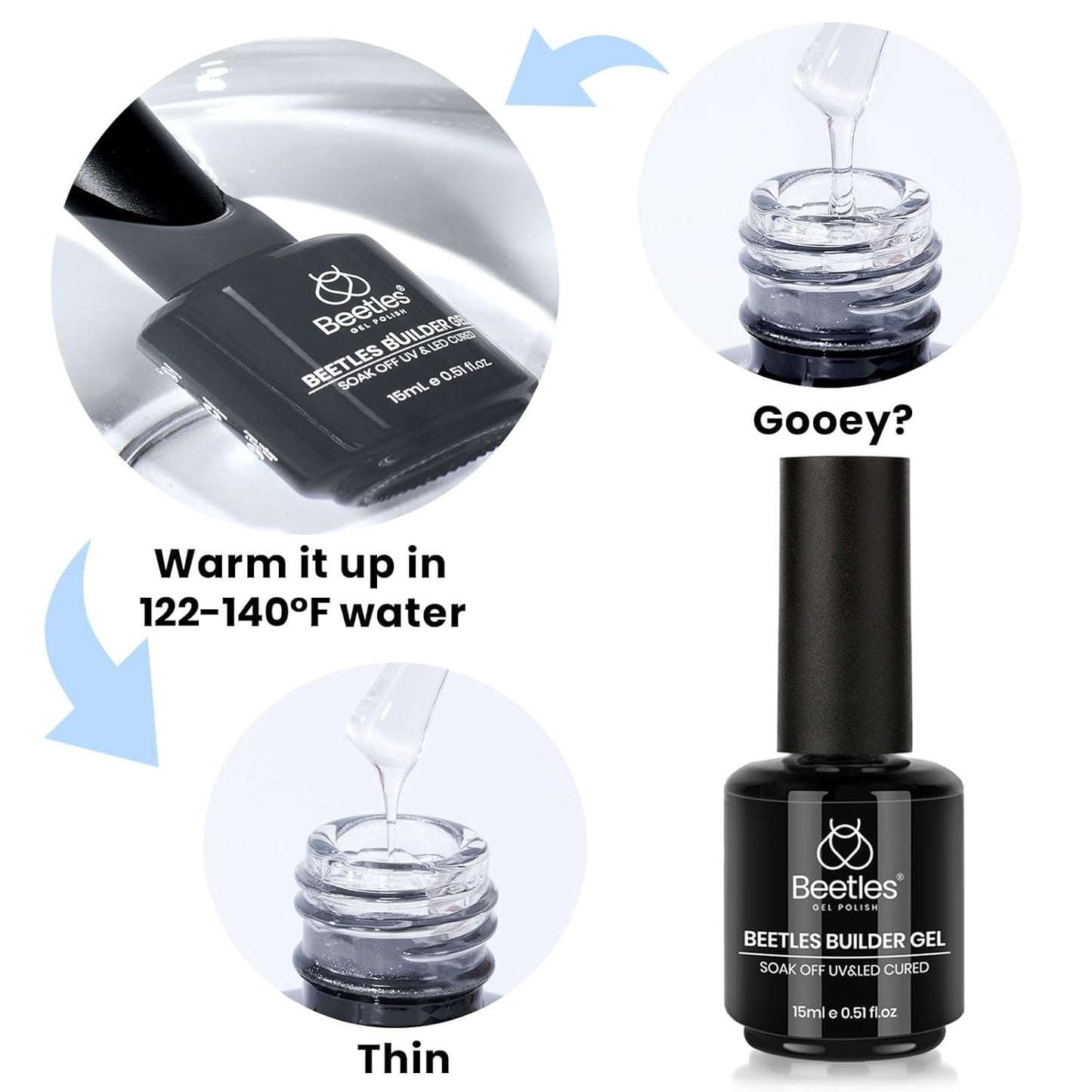 Beetles_Builder_Gel_for_Nails,0.51_oz_8_in_1_Strengthening_Nails_Enhancement_Building_Apex_for_Beginners_&_DIY_Salon_Manicure,Clear_Builder_Nail_Gel,LED_&_UV_Lamp_Needed