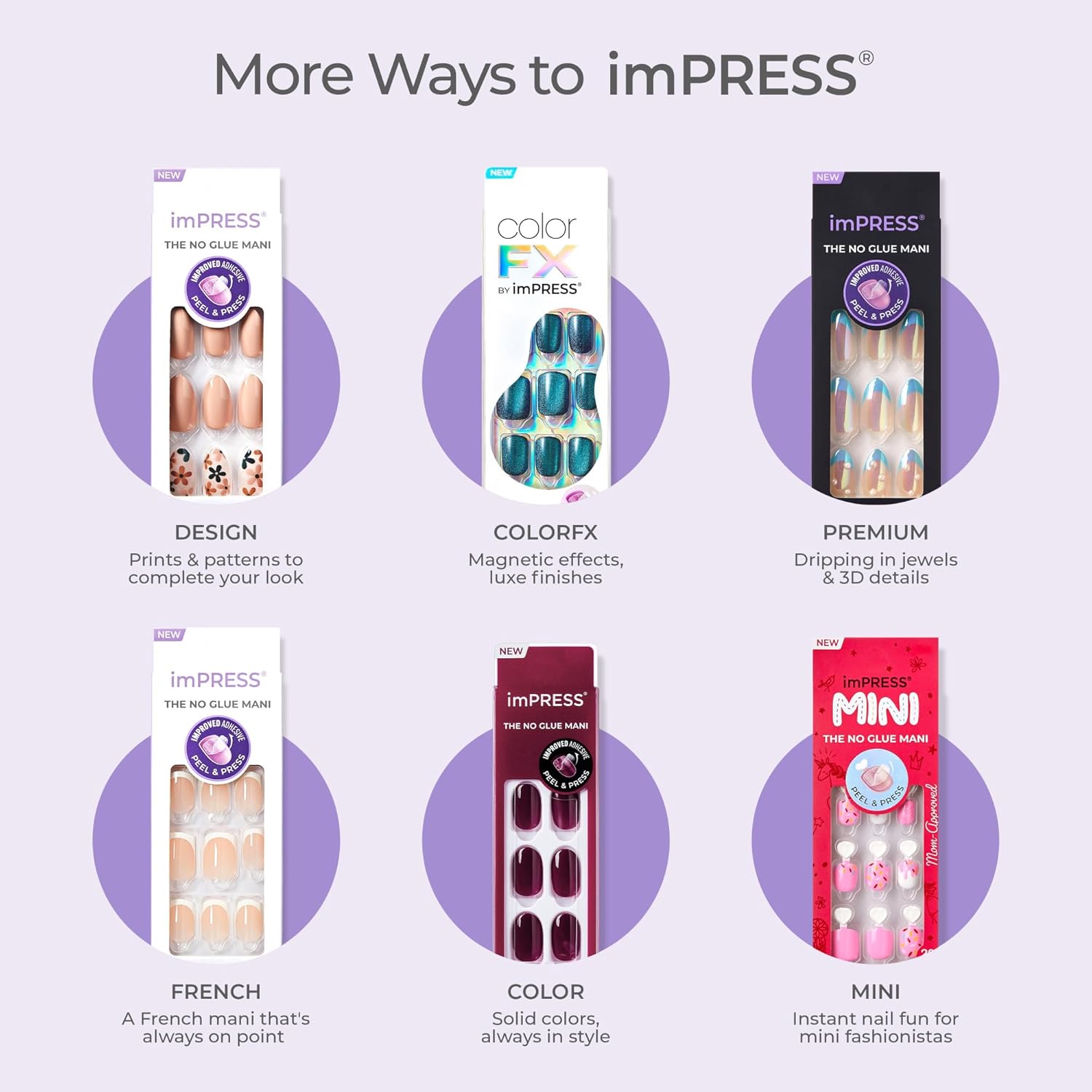 KISS_colorFX_by_imPRESS_Press_On_Nails_,_‘Sour_Love’,_Solid_White_with_Pearlescent_Finish,_Short_Oval,_IMPROVED_adhesive,_Includes_30_Fake_Nails,_Prep_Pad,_1_Manicure_Stick,_1_Mini_Nail_File