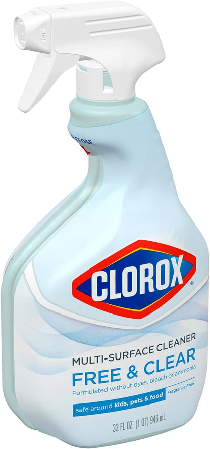 Clorox_Free_&_Clear_Multi_Surface_Cleaner,_Spray_Bottle,_Fragrance_Free,_32_Fluid_Ounces,_Pack_of_3