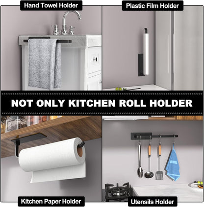 Paper_Towel_Holder_-_Self-Adhesive_or_Drilling,_Matte_Black_|_Under-Cabinet_or_Wall-Mounted_|_Kitchen_Roll_Dispenser_|_Upgraded_Aluminum_|_Lighter_Yet_Stronger_Than_Stainless_Steel