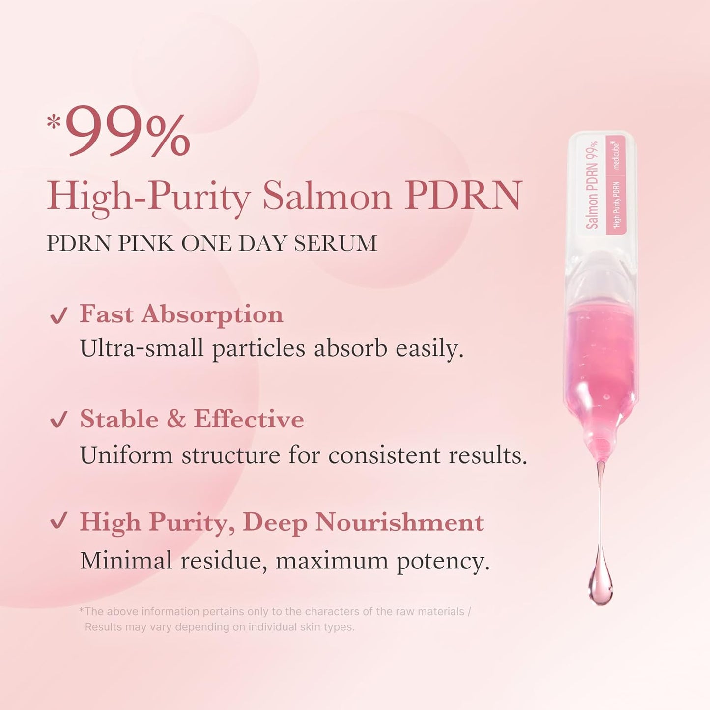medicube_Salmon_DNA_PDRN_Pink_One_Day_Serum_|_99%_Salmon_DNA_PDRN_Intensive_Ampoule,_Collagen,_Glutathione,_Hyaluronic_Acid_-_Improves_skin_radiance_|_Korean_skincare_0.05_fl.oz_x_10e