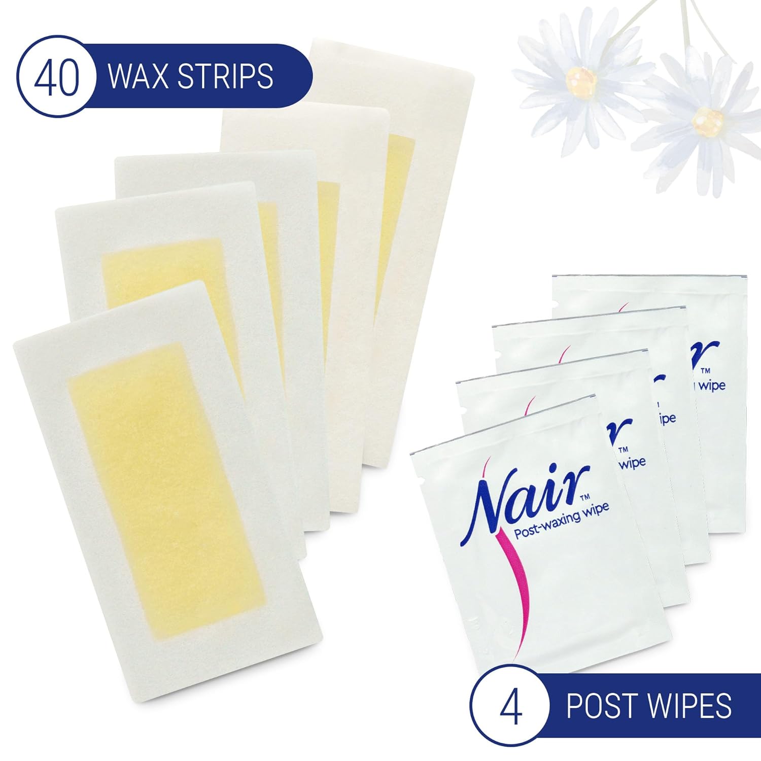 Nair_Sensitive_Hair_Remover_Wax_Ready_Strips,_Face_and_Bikini_Hair_Removal_Wax_Strips,_40_Count