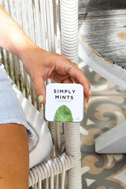 SIMPLY_Mints_|_Peppermint_Breath_Mints_|_Pack_of_One_(30_Pieces_Total)_|_Breath_Freshening_+_Aspartame-Free_+_Vegan_+_non-GMO