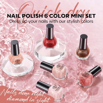 modelones_Jelly_Nail_Polish_6_Colors,_Sheer_Nude_Mini_Nail_Polish_Set_Red_Pink_Brown_Quick_Dry_Spring_Summer_Fingernail_Polish_for_DIY_Nail_Art_Salon_Home_Gift_for_Women_Girl
