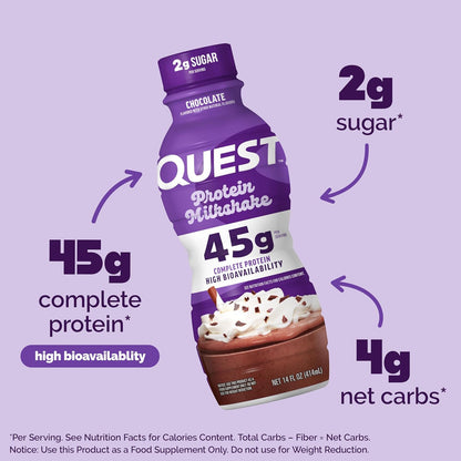 Quest_Nutrition_Chocolate_Protein_Shake,_45g_Protein,_2g_Sugar,_4g_Net_Carbs,_Ready_to_Drink,_Gluten_Free,_12_Count