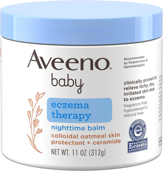 Aveeno_Baby_Eczema_Therapy_Nighttime_Body_Balm,_Moisturizing_Treatment_for_Face_and_Body,_with_Ceramides,_Triple_Oat_Complex,_Soothes_Dry,_Itchy_Skin,_Hypoallergenic,_Fragrance_and_Steroid_Free,_11oz