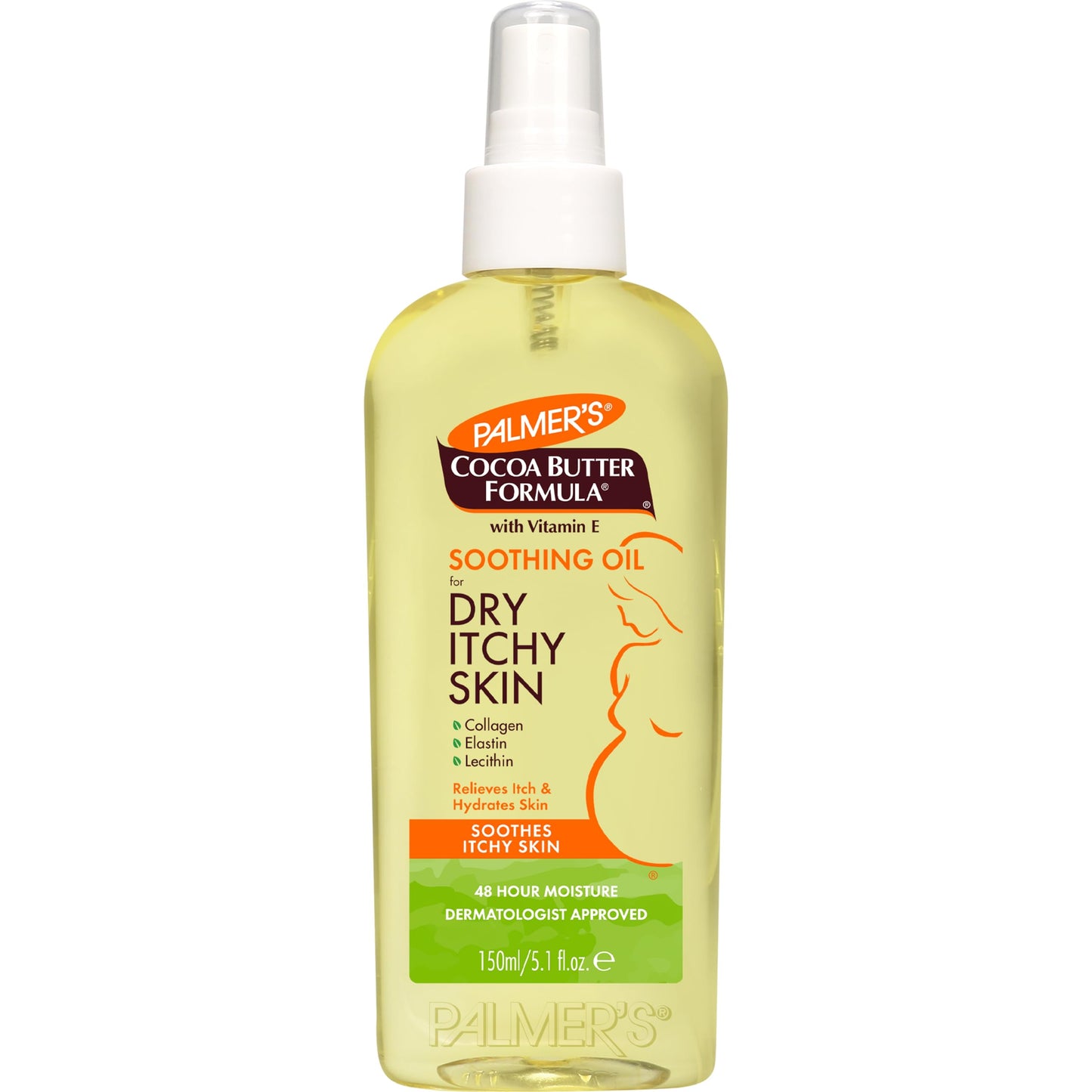 Palmer&amp;#39;s Cocoa Butter Formula Soothing Oil with Vitamin E, Dry, Itchy Skin Relief, Anti-Itch Body Oil, 5.1 Ounces
