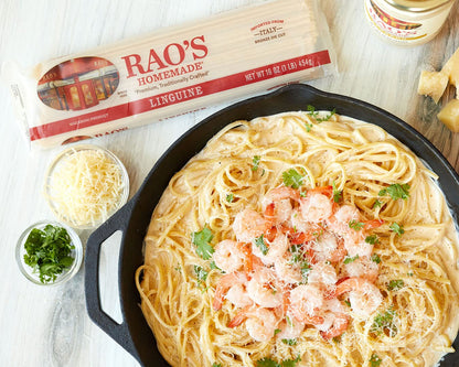 Rao's_Homemade_Linguine_Pasta,_16oz,_Traditionally_Crafted,_Premium_Quality,_From_Durum_Semolina_Flour,_Traditional_Bronze_Die_Cut,_Imported_from_Italy