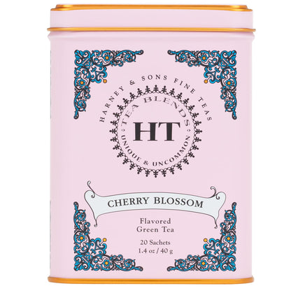 Harney_&_Sons_Caffeinated_Blossom_Green_Tea_Tin_Sachets_Pink_31629,_Cherry,_20_Count_(Pack_of_1)