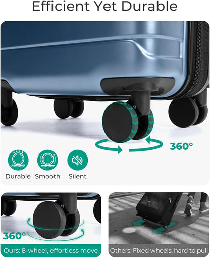 BAGSMART_Carry_On_Luggage_19_L_x14_W_x9_H_Airline_Approved_with_Spinner_Wheels,_Lightweight_20_Inch_Luggage_with_TSA_Lock,_Expandable_Hard_Shell_Carry_On_Suitcases_for_Men_Women,_Royal_Blue