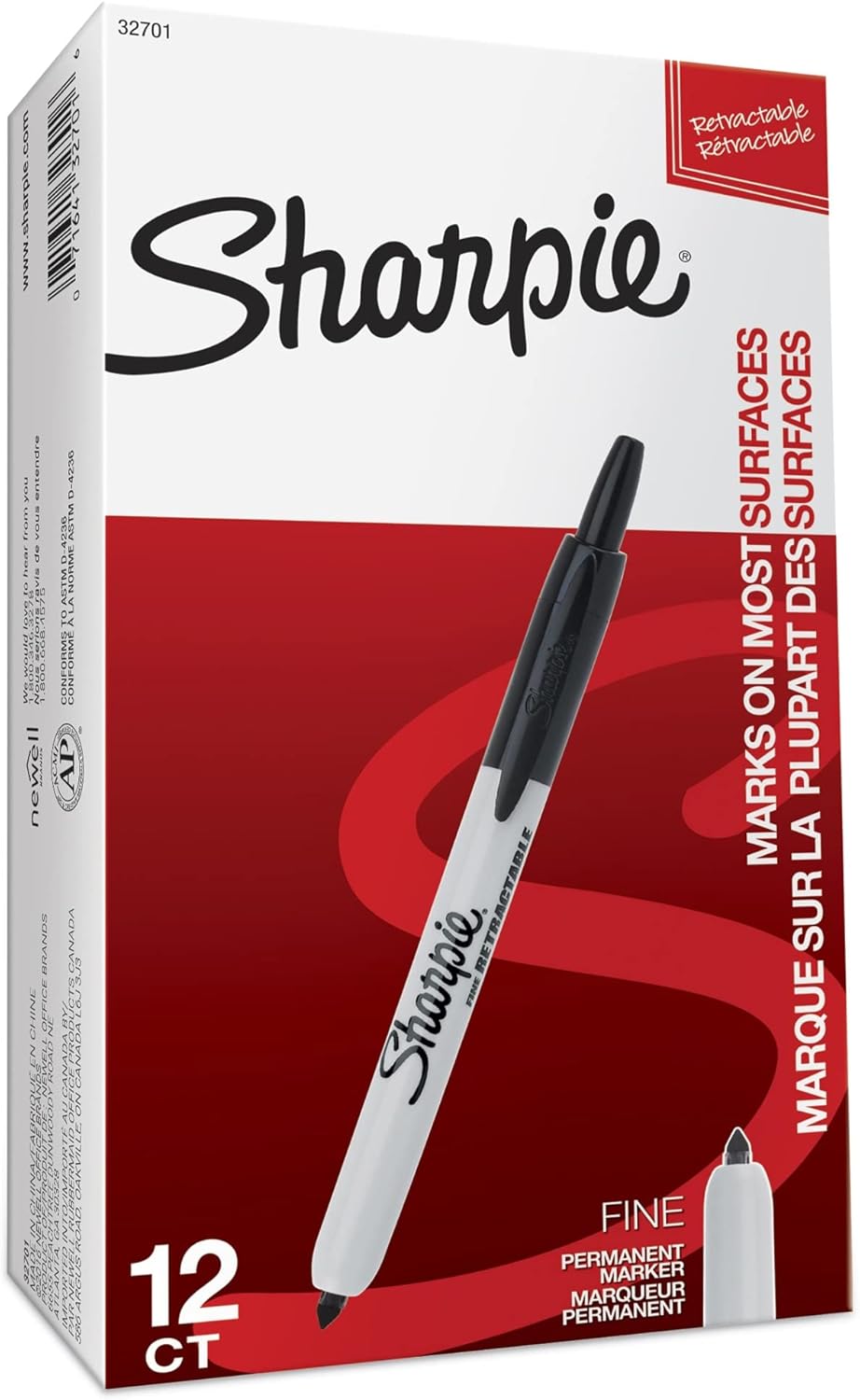 Sharpie_Retractable_Permanent_Markers,_Fine_Tip,_Black,_12_Count_-_Desk,_Classroom,_Office_Supplies