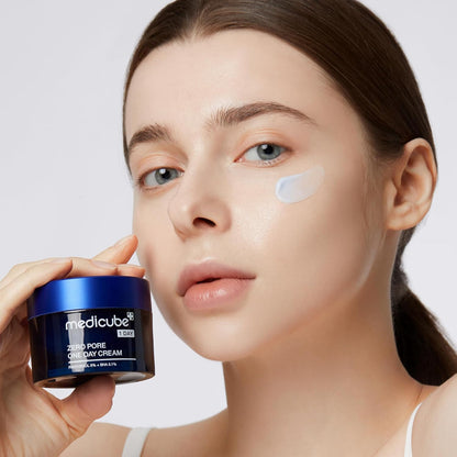 Medicube_Zero_Pore_One-Day_Cream_1.69_fl.oz_-_Visibly_Smaller_Pores,_Controls_Excess_Oil_-_Pore_Refining_Cream_with_Panthenol,_Salicylic_Acid,_and_Niacinamide_-_Korean_Skincare