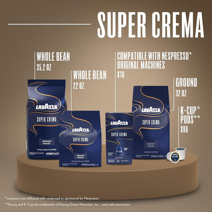 Lavazza_Super_Crema_Whole_Bean_Coffee,_Medium_Espresso_Roast,_Arabica_and_Robusta_Blend,_2.2_lb_Bag,_Package_May_Vary_(Pack_of_6)
