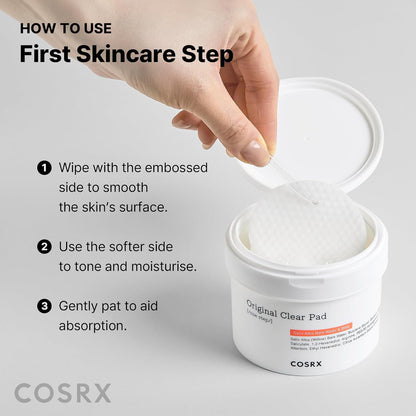 COSRX_BHA_Toner_Pads,_70_Sheets,_Exfoliating_Pads_for_Dead_Skin_&_Blackheads,_Minimize_Pores,_Prevent_Breakouts,_Improve_Skin_Texture,_Korean_Skin_Care