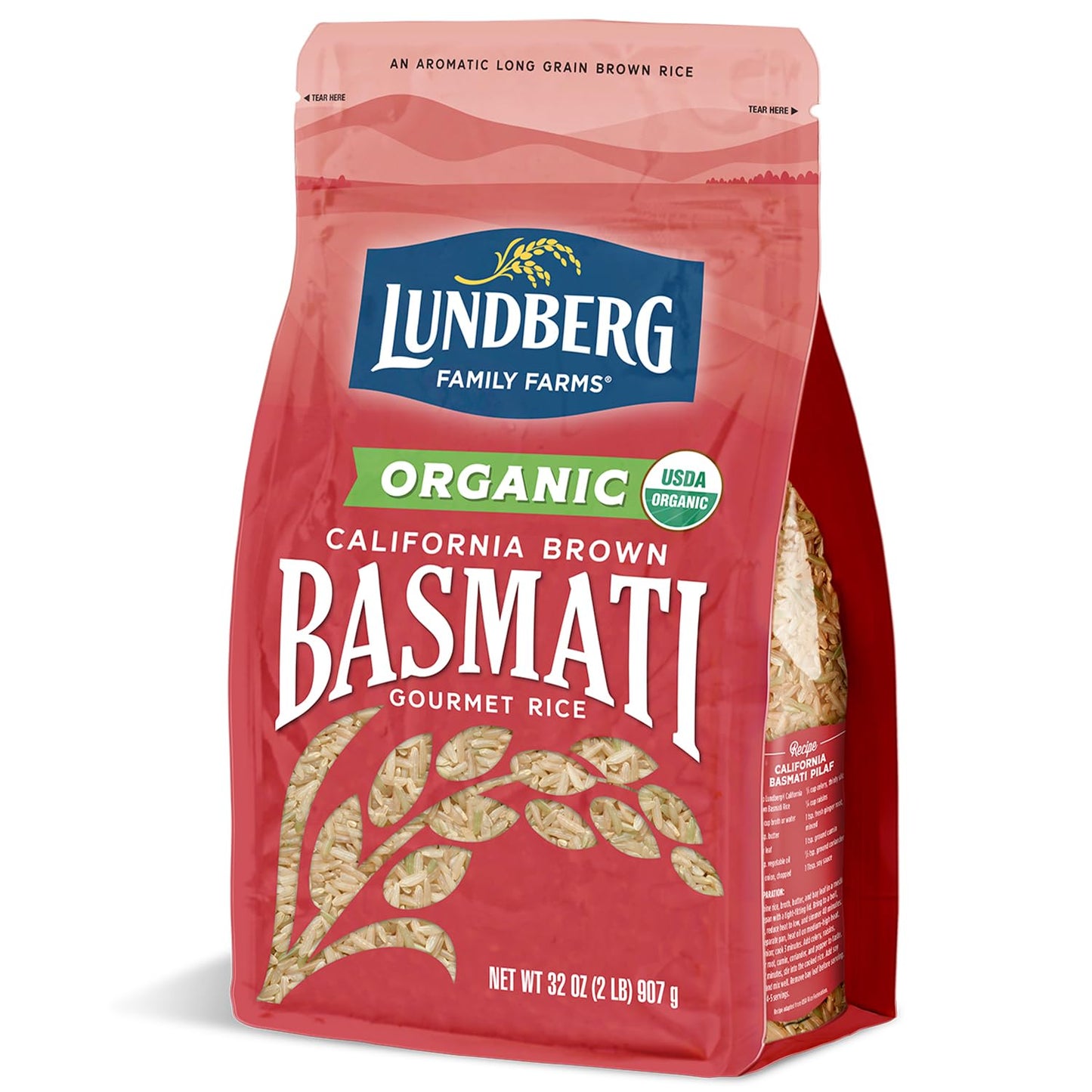 Lundberg_Organic_Basmati,_Long-Grain_Brown_Rice_–_Non-Sticky,_Fluffy_&_Aromatic,_32_Oz