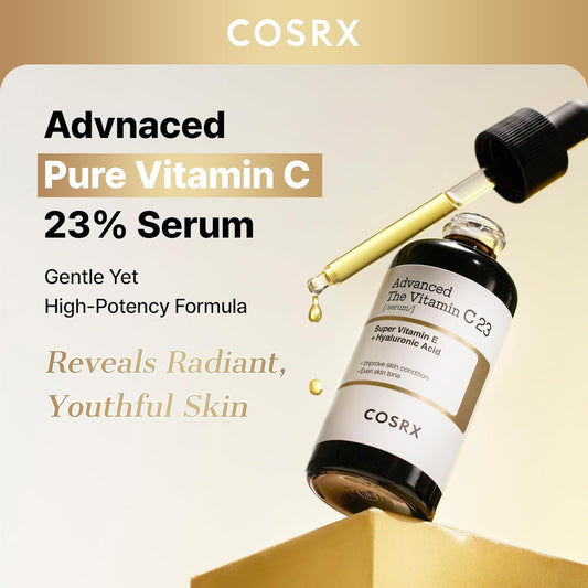 COSRX_Advanced_Pure_Vitamin_C_23%_Serum_with_Vitamin_E_&_Glutathione,_Korean_Vitamin_C_Serum_for_Fine_Lines,_Uneven_Skin_Tone_&_Dull_Skin,_0.7oz,_Korean_Skin_Care,_Mothers_Day_Gifts_for_Mom_&_Wife