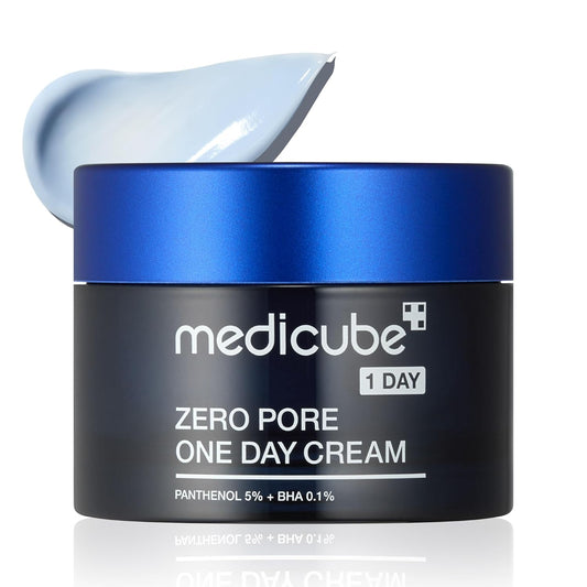 Medicube_Zero_Pore_One-Day_Cream_1.69_fl.oz_-_Visibly_Smaller_Pores,_Controls_Excess_Oil_-_Pore_Refining_Cream_with_Panthenol,_Salicylic_Acid,_and_Niacinamide_-_Korean_Skincare