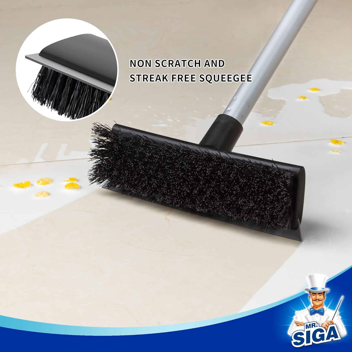 MR.SIGA_Floor_Scrub_Brush_with_Long_Handle,_2_in_1_Scrubber_and_Squeegee_for_Cleaning_Bathroom,_Patio,_Garage,_Wall,_Tile_with_Stiff_Bristles