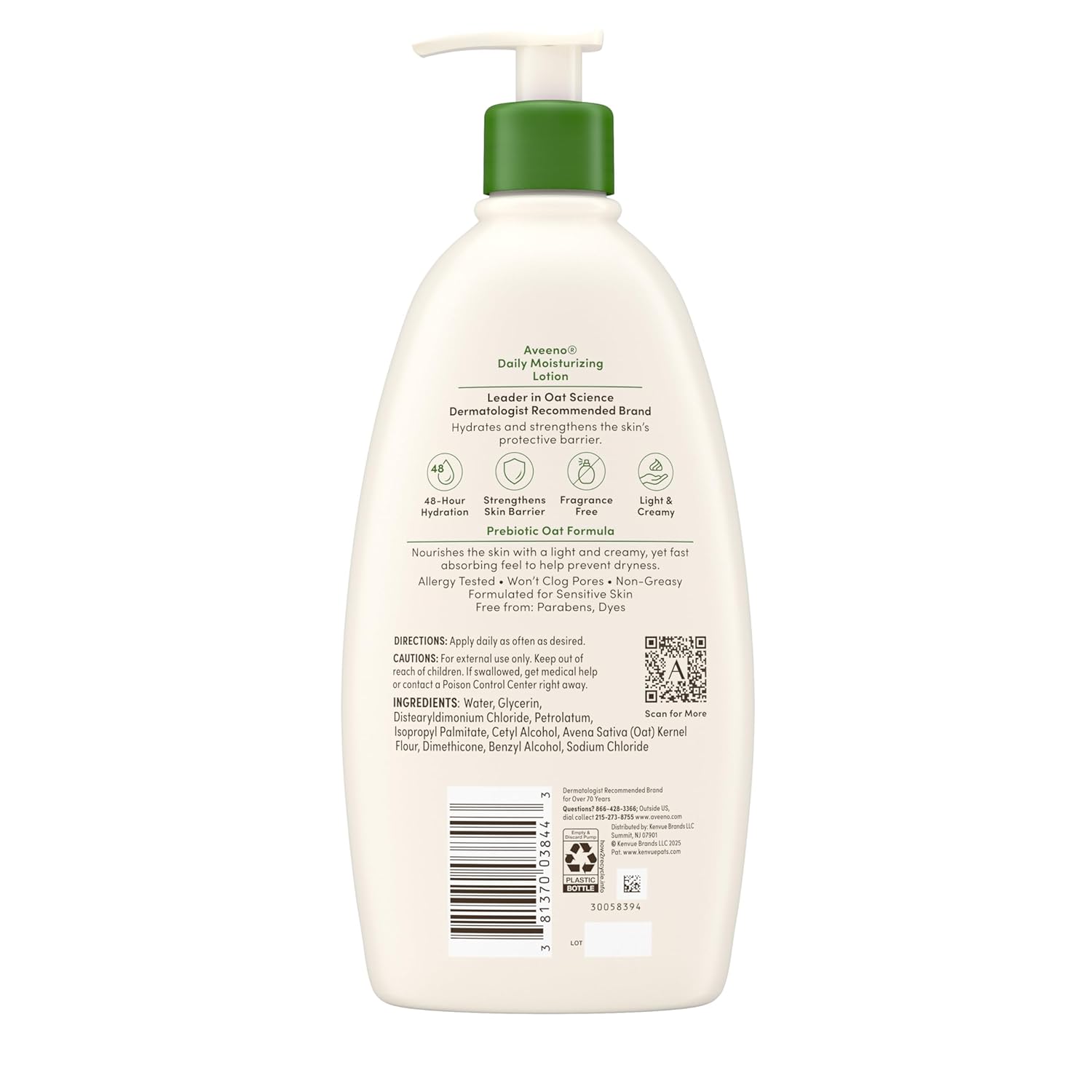 Aveeno_Daily_Moisturizing_Body_Lotion,_Body_Lotion_for_Dry_Skin_with_Prebiotic_Oat,_Paraben_Free,_Fragrance_Free,_Non-Greasy,_Non-Comedogenic_Moisturizer,_18_FL_OZ