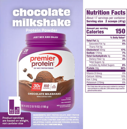 Premier_Protein_Powder,_Chocolate_Milkshake,_30g_Protein,_No_Added_Sugar,_100%_Whey_Protein,_Keto_Friendly,_Soy_&_Gluten_Free,_24.5_oz_(17_Servings)