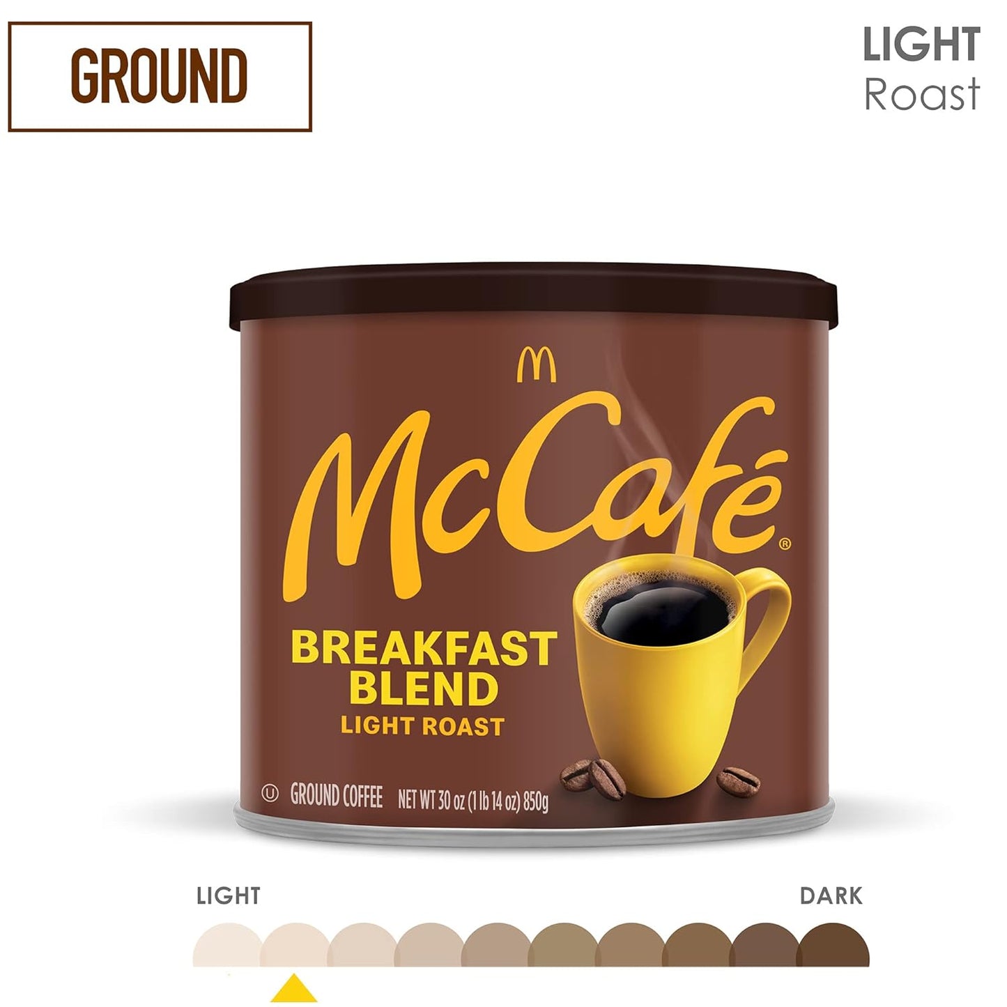 McCafe_Breakfast_Blend,_Light_Roast_Ground_Coffee,_30_oz_Canister