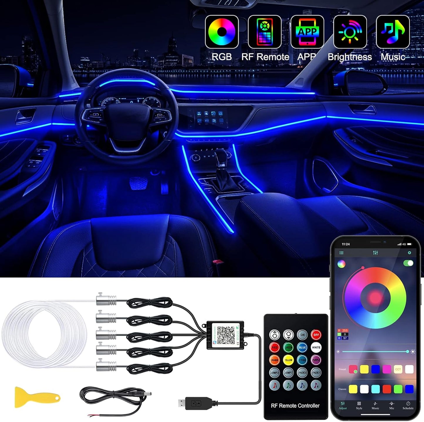 Interior_Car_LED_Strip_Lights_with_Wireless_APP_and_Remote_Control,_RGB__Ambient_Lighting_Kits,_16_Million_Colors_Car_Neon_Lights,_Sync_to_Music