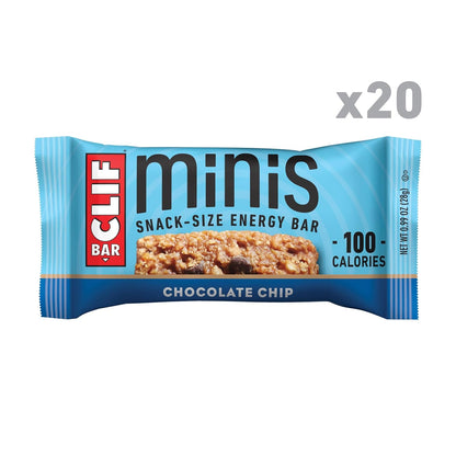 CLIF_BAR_Minis_-_Chocolate_Chip_-_Made_with_Organic_Oats_-_4g_Protein_-_Non-GMO_-_Plant_Based_-_Snack-Size_Energy_Bars_-_0.99_oz._(20_Pack)