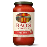 Rao's Homemade Arrabbiata Sauce, 24 oz, Tomato Sauce, Spicy, All Purpose, Keto Friendly Pasta Sauce, Premium Quality Tomatoes from Italy and Crushed Red Pepper