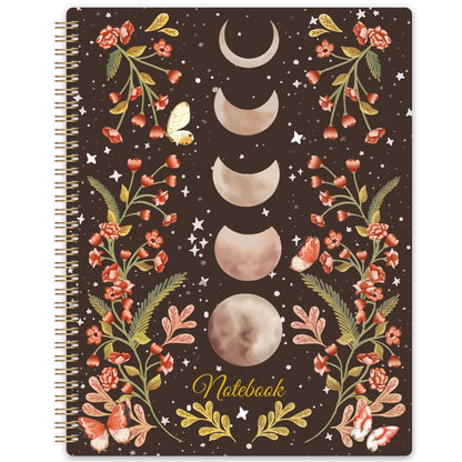 Spiral Notebook - Notebooks Spiral Bound with Back Pocket, Lined Journal Notebook, Spiral Journal for Women, 8.5&amp;#34; x 10.5&amp;#34;, 144 Pages, College Ruled Writing Notebook, 100gsm Paper, for Office &amp;amp; School