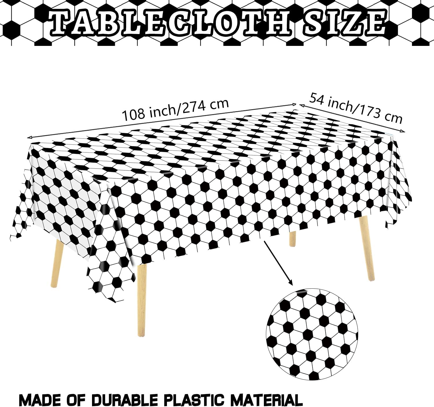 QIYANPAX_4_Pieces_Soccer_Tablecloths_-_Soccer_Birthday_Party_Decorations_Soccer_Table_Cloth_Soccer_Tablecloth_Plastic_Table_Cover_for_Sports_Soccer_Theme_Party_Decorations,_54_x_108_Inch
