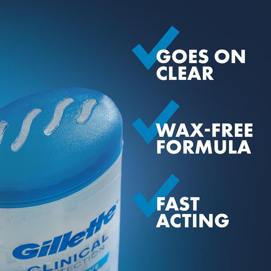 Gillette_Clinical_Antiperspirant_and_Deodorant_for_Men,_100HR_Sweat_&_Odor_Protection,_Long_Lasting_Freshness,_Anti-White_Mark_Technology,_Clear_Gel,_Cool_Wave_Scent,_1.6_oz_(Pack_of_3)
