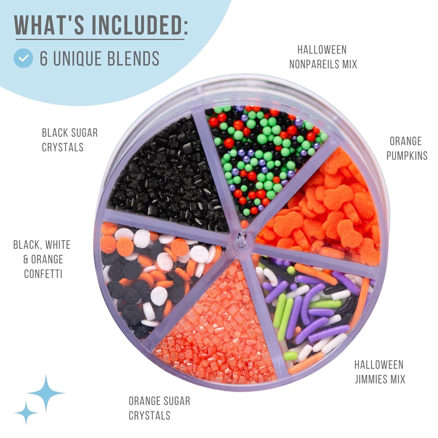 Sweets_Indeed_Halloween_6-Cell_Sprinkle_Jar_–_6_Variety_Sprinkle_Compartments_|_Edible_Cake_Decorations_for_Cupcakes,_Cookies,_Cakes_&_Desserts_|_6.45_oz