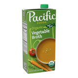 Pacific Foods Organic Vegetable Broth, Plant Based, 32 oz Carton