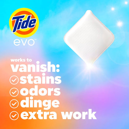 Tide_evo_Original_Scent_Laundry_Detergent_Fiber_Tiles_Works_on_100%_of_Common_Stains_Safe_for_All_Machines_and_Water_Conditions_Concentrated_HE_Compatible_Clean_and_Instant_Dissolve,_42_Count