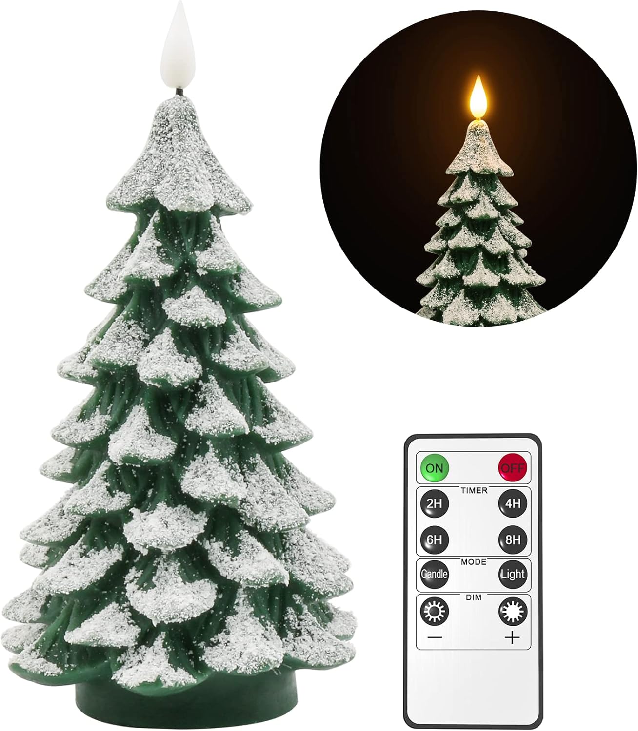 PChero_Christmas_Tree_LED_Candle_with_Remote_Timer,_4.13x7.9_Inch_Real_Wax_Battery_Operated_Pillar_Candle_Flameless_Flickering_for_Xmas_Eve_Gift_Holiday_Home_Party_Room_House_Decor