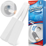 Vacplus Toilet Brush - Toilet Bowl Cleaners with Extra Long Handle, 100% Pumice Stone for Toilet Cleaning, Remove Limescale, Rust, Cleaning Supplies for Toilet, Pool, Bathroom, Sink