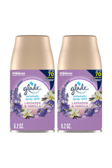 Glade Automatic Spray Refill, Air Freshener for Home and Bathroom, Lavender & Vanilla, 6.2 Oz, 2 Count Fragrance Scented Burst Perfume Scent Aroma