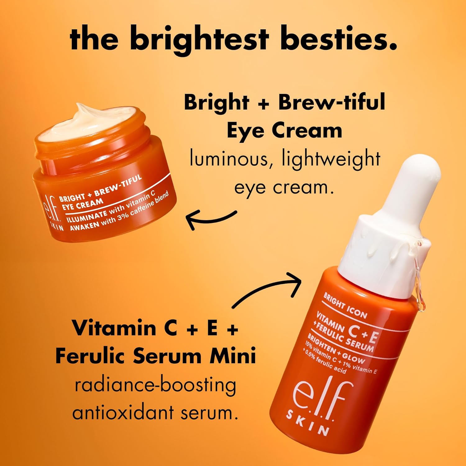 e.l.f._SKIN_Brightest_Besties_Duo,_Travel-Sized_Skincare_Set,_Brightening_Face_Serum_&_Vitamin_C_Eye_Cream,_Boosts_Radiance,_Depuffs_&_Evens_Skin_Tone,_Vegan_&_Cruelty-Free