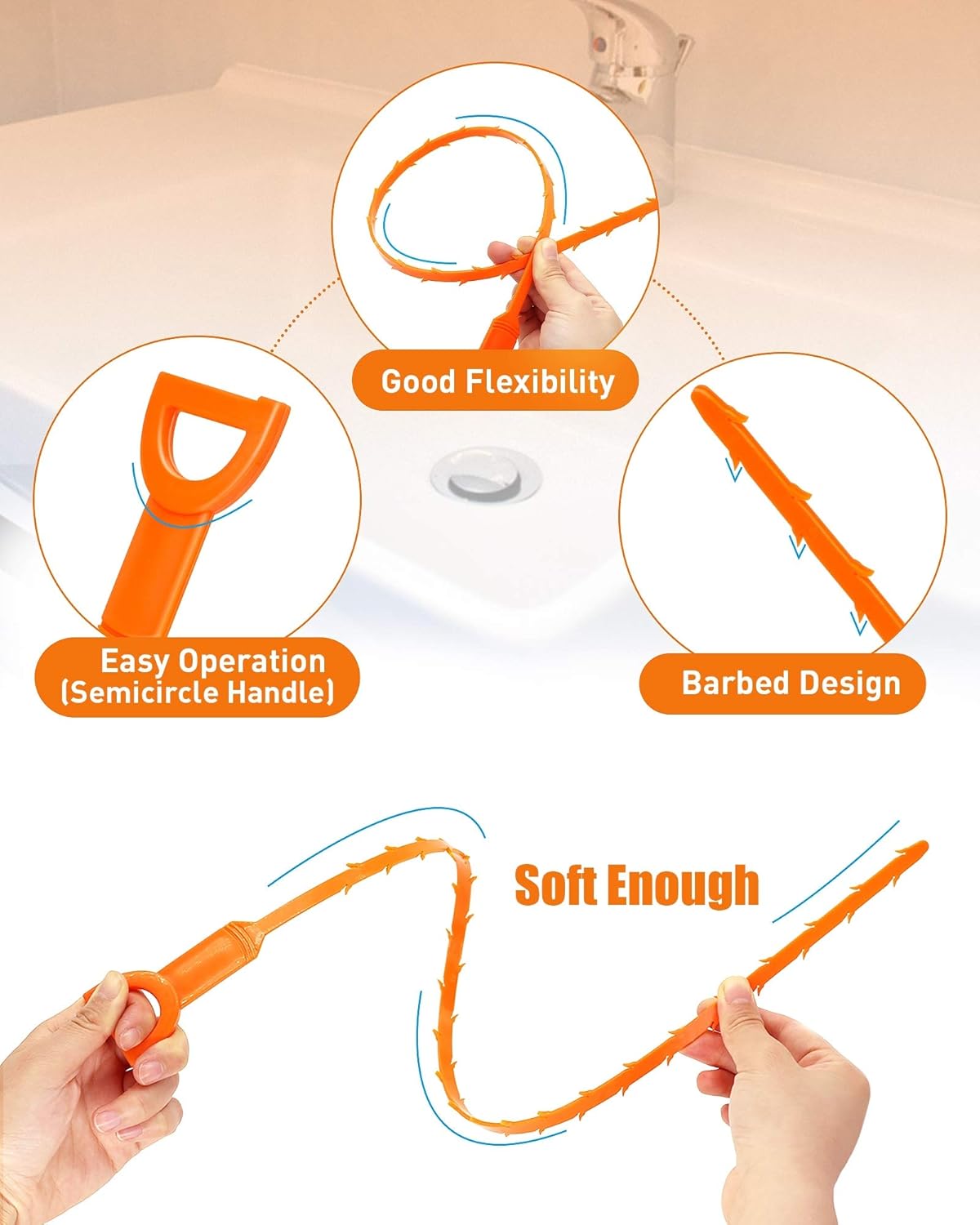 25_Inch_Snake_Drain_Clog_Remover_Tool,_6PCS_Hair_Drain_Cleaner_Tool,_Hair_Cather_Shower_Drain_Tool,_Drain_Auger_hair_Cleaning_Tool_for_Shower_Kitchen_Sink_Bath_Tub_Bathroom