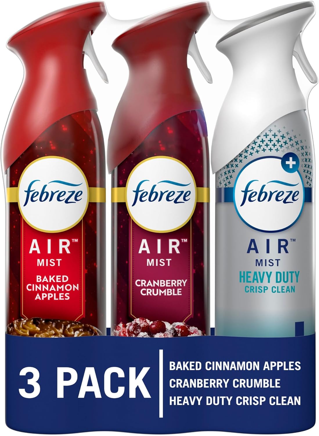 Febreze_Air_Mist_Air_Freshener_Spray,_Odor-Fighting_Room_Spray_for_Home,_Bathroom,_&_Kitchen,_Holiday_Scents,_Baked_Cinnamon_Apples_&_Cranberry_Crumble_&_Heavy_Duty_Scents,_8.8oz,_3ct_(1_of_each)